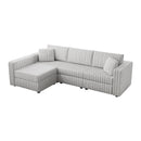 106.3" Soft L-shaped 4-Person Sofa