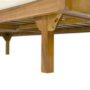 Claremont 3 Seater Daybed Teak Acacia Wood Water Resistant Cushions by HouseOfZazla