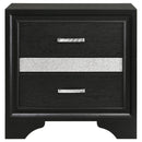 Miranda 3-drawer Nightstand Bedside Table Black