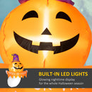 Inflatable Halloween Window Sticker Ghost with LED Lights – 41.3" Tall