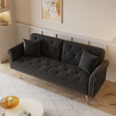 Luxurious Sofa Bed With Nail Head Trim And Matching Pillow by HouseOfZazla