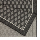 Sunshine - 5'3" X 7'3" Indoor, Outdoor Polypropylene Area Rug - Anthracite by HouseOfZazla