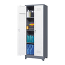 Lockers With Locking Doors, Adjustable Shelves, High Broom Tool Storage Cabinet by HouseOfZazla