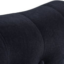 Velvet Chaise Lounge, Button Tufted Right Arm Facing Lounge Chair With Nailhead Trim For Living Room - Black by HouseOfZazla