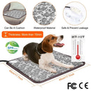 Pet Heating Pad Dog Cat Electric Heating Mat Waterproof Adjustable Warming Blanket with Chew Resistant Steel Cord Case by GBruno Store
