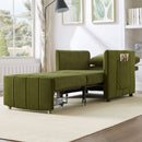 Upholstered Convertible Sleeper Sofa With 5 Position Backrest, Side Pockets, Storage by HouseOfZazla