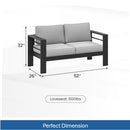 All-Weather Patio Loveseat With Thick Cushions by HouseOfZazla