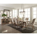 Fremont - Trestle Rectangular Dining Table With Removable Leaf by HouseOfZazla