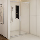 Semi-Frame Single Sliding Shower Door With Clear Tempered Glass by HouseOfZazla