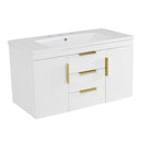 Wall Mounted Bathroom Vanity With Sink and Floating Storage Cabinet by HouseOfZazla