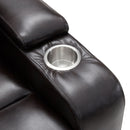Power Motion Recliner With USB Charging Port And Hidden Arm Storage 2 Convenient Cup Holders Design And 360 Degree Swivel Tray Table by HouseOfZazla