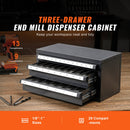 End Mill Dispenser Cabinet, Three-Drawer Organizer for End Mill Storage by HouseOfZazla