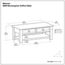 Monroe - Rectangular Coffee Table With Drawers - Brown by HouseOfZazla