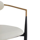 Upholstered Barstools With Back For Kitchen (Set of 2)