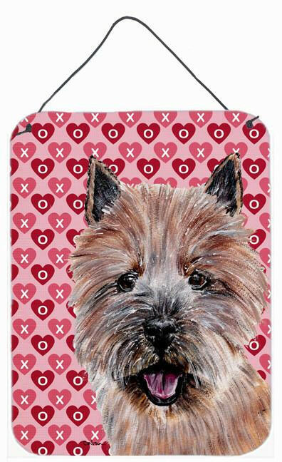 Norwich Terrier Hearts and Love Wall or Door Hanging Prints SC9710DS1216