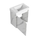 Modern Bathroom Vanity With Ceramic Basin, Wall Mounted Floating Sink Combo, Storage Cabinet by HouseOfZazla