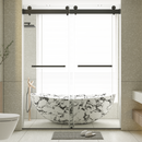 56-60"W x 76"H Frameless Double Sliding Soft-Close Shower Door by HouseOfZazla