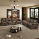 Luxuriously Comfortable Cloud Couch With Elegant Rolled Arms & Pleated Skirt Design by HouseOfZazla