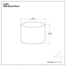 Lydia - Handcrafted Round Pouf