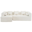 Sectional Free Combined Sofa With 2 Side Pockets by HouseOfZazla