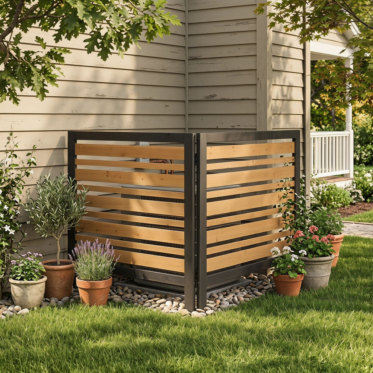 Outdoor Air Conditioner Fence Screen, photo 21 of 22