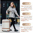 Hardshell Luggage Sets 3 Piece double spinner 8 wheels Suitcase with TSA Lock Lightweight 20"24"28"