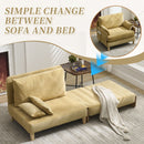 Mid Century Modern Foldable Sofa Bed, 3 In 1 Convertible Sleeper With 3 Pillows by HouseOfZazla