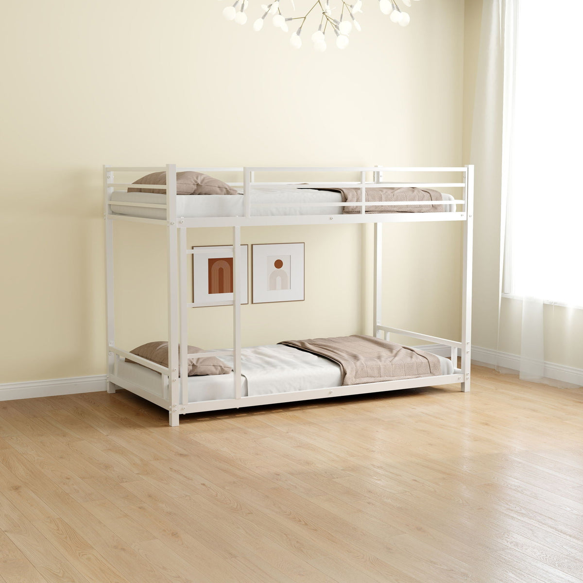 Bunk Bed With Noise Reduction And Safety Guardrail, photo 21 of 22