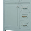 30" Bathroom Vanity Without Sink, Cabinet Base Only, Bathroom Cabinet With Drawers - Green by HouseOfZazla