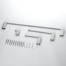 4 Piece Stainless Steel Bathroom Towel Rack Set Wall Mount Bathroom Accessories