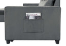 Ivy - Reversible Sleeper Sectional Sofa With Storage Chaise And Side Pocket by Unique Piece Furniture