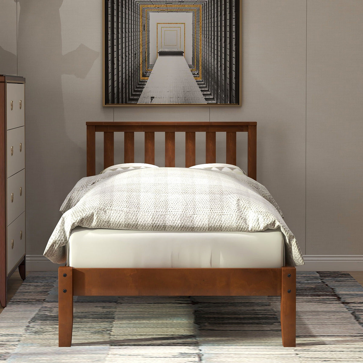 Platform Bed With Headboard, Footboard, Slat Support, photo 7 of 7
