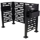 4x2 Ft Metal Air Conditioner Fence with Planter Boxes by HouseOfZazla