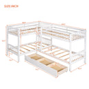L Shaped Bunk Bed With Drawers by Unique Piece Furniture