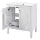 30" No Assembly Needed Vintage Bathroom Vanity