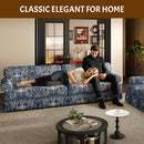 Luxuriously Comfortable Cloud Couch With Elegant Rolled Arms & Pleated Skirt Design by HouseOfZazla