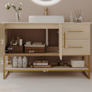 36" Modern Bathroom Vanity with Ceramic Vessel Sink