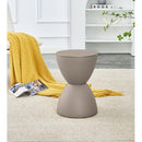 Contemporary Modern Accent prince stool beige side table end table storage side table