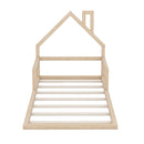 Floor Bed With House Shaped Headboard by Unique Piece Furniture