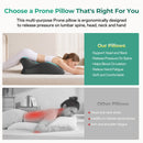 27° Ergonomic Memory Foam Support Pillow for Couples - Grey