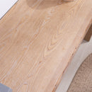 Rustic Wood Console Table with Natural Log Accents – 62" Entryway Table