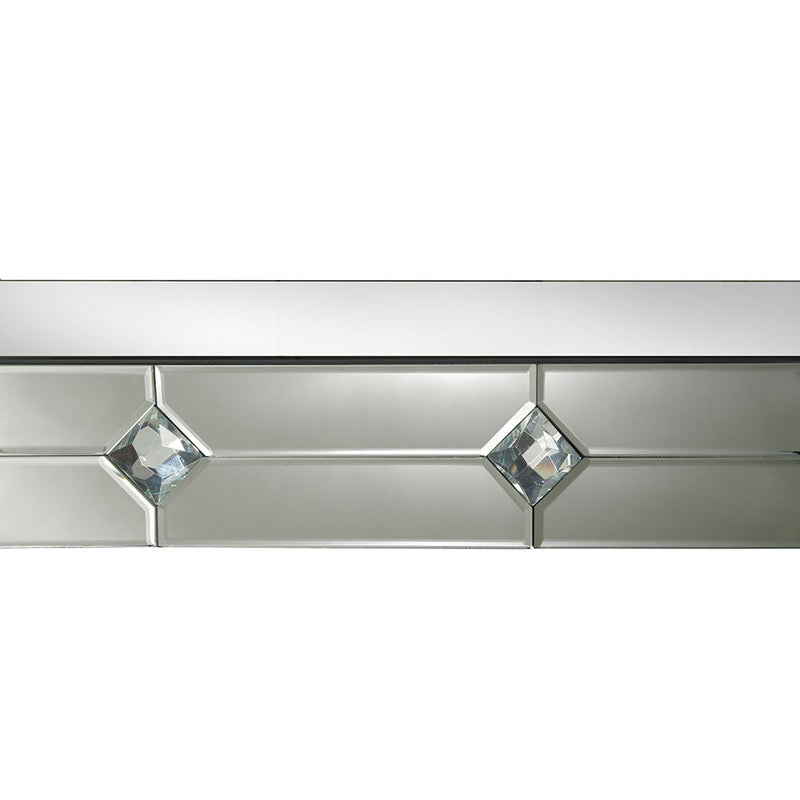 Hessa - Console Table - Mirrored & Faux Rhinestone, photo 6 of 6