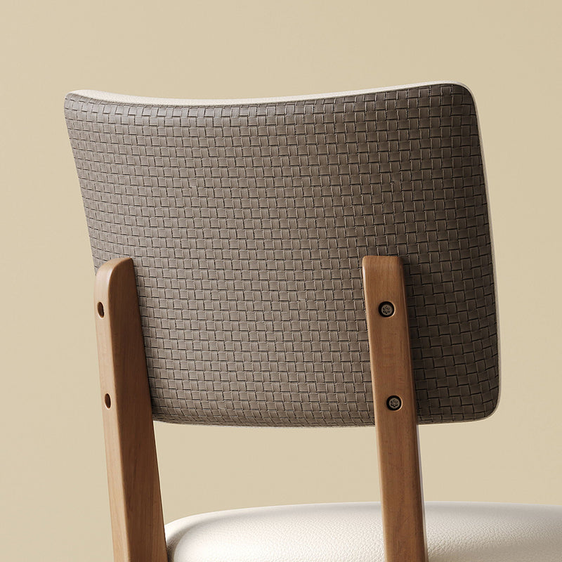Dining Chair (Set of 2) - White / Deep Walnut, photo 11 of 11