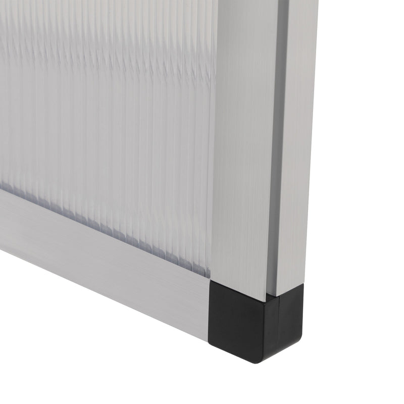 6x8 FT Polycarbonate Greenhouse, Outdoor Walk-in Green House with Vent Window, Hinged Door, Rain Gutter, Heavy-Duty Aluminum Hot House for Backyard Garden