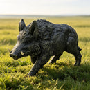 Simulated Wild Boar Resin Garden Statue