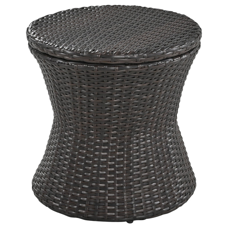 5 Pieces Patio Furniture Chair Sets, Patio Conversation Set With Wicker Cool Bar Table, Ottomans,Outdoor Furniture Bistro Sets for Porch,Backyard,Balcony,Poolside Black&Beige