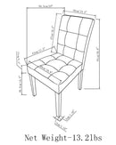 Andover - Parson Dining Chair, Upholstered (Set of 2) by HouseOfZazla