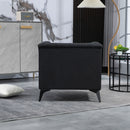 Accent Chair Living Room Chairs Single Sofa Chair,Arm Chairs with Linen Fabric, Mid Century Accent Arm Chairs Comfy Reading Lounge Club Armchair for Bedroom Office Study