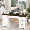 58" Farmhouse Executive Desk