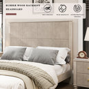 Platform Bed Frame & Tall Headboard by HouseOfZazla